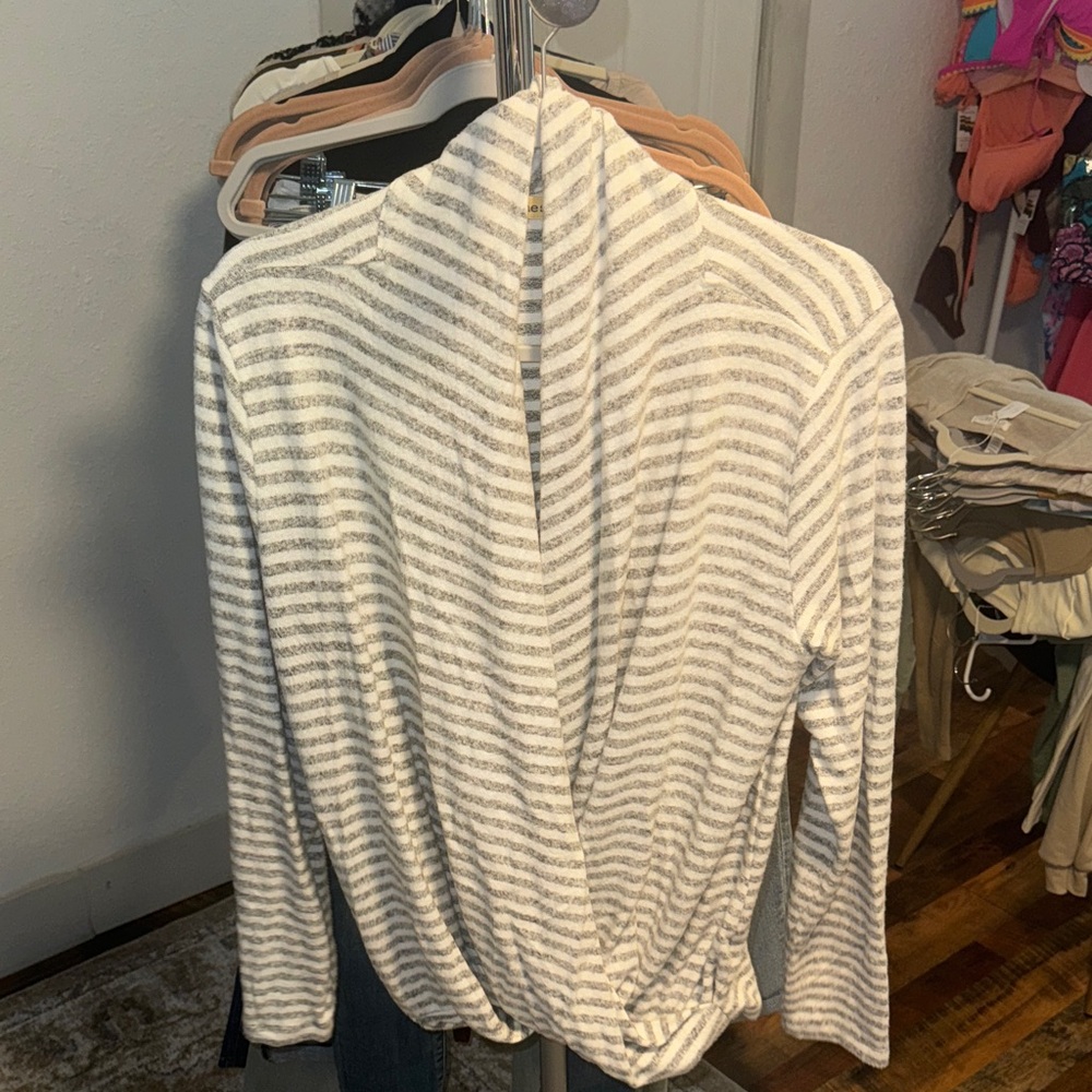 Striped Gray Women's Jacket